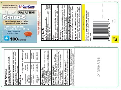 PL0277-00 GC Sennoside 8.6mg & Docusate Sodium 50mg Softgel 100ct - PL0277 00 GC Sennoside 8.6mg   Docusate Sodium 50mg Softgel 100ct